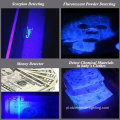 Luz de tocha UV LED Zoomable portátil com clipe